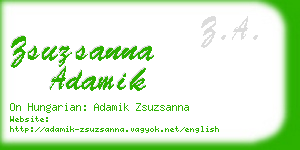 zsuzsanna adamik business card